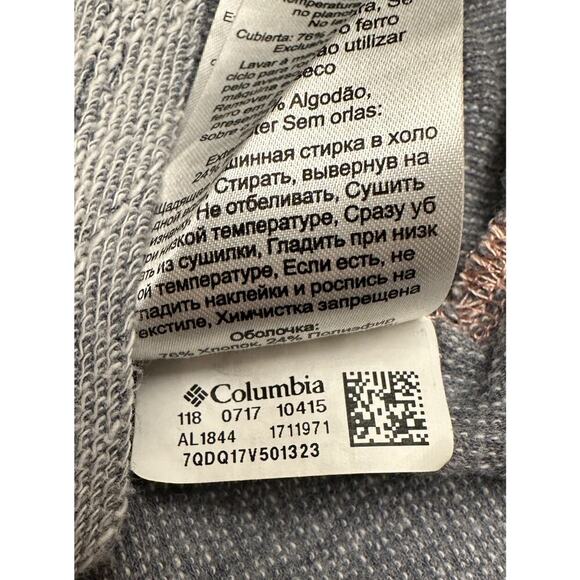 COLUMBIA SPORTSWEAR Sweatshirt Womens XS Lightweight Boho 3/4 Sleeve Gray - Picture 7 of 9